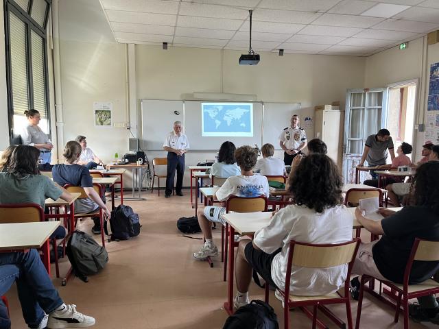 Les deux témoins, en partant de la gauche, M. CLEMENT ET M. DAUMAS lors de l’intervention du 28/05/2025